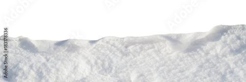 wave of snow isolated, design element