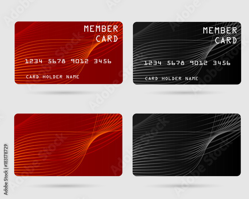 member card, business VIP card, design for privilege member,vector