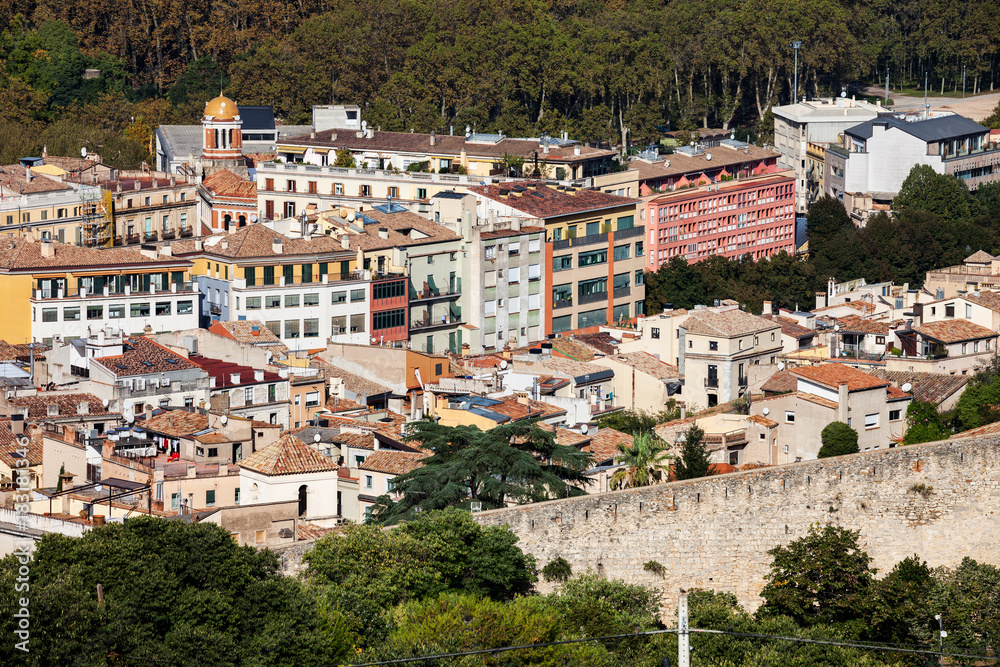 Girona City Houses in Catalonia, Spain