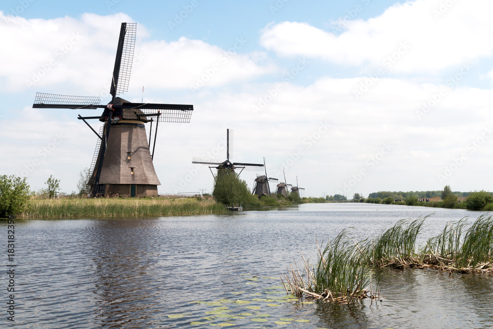Mills in the west of the Netherlands.