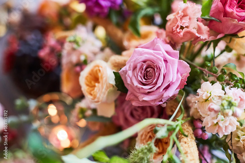 Autumn flower arrangement. Wedding flowers