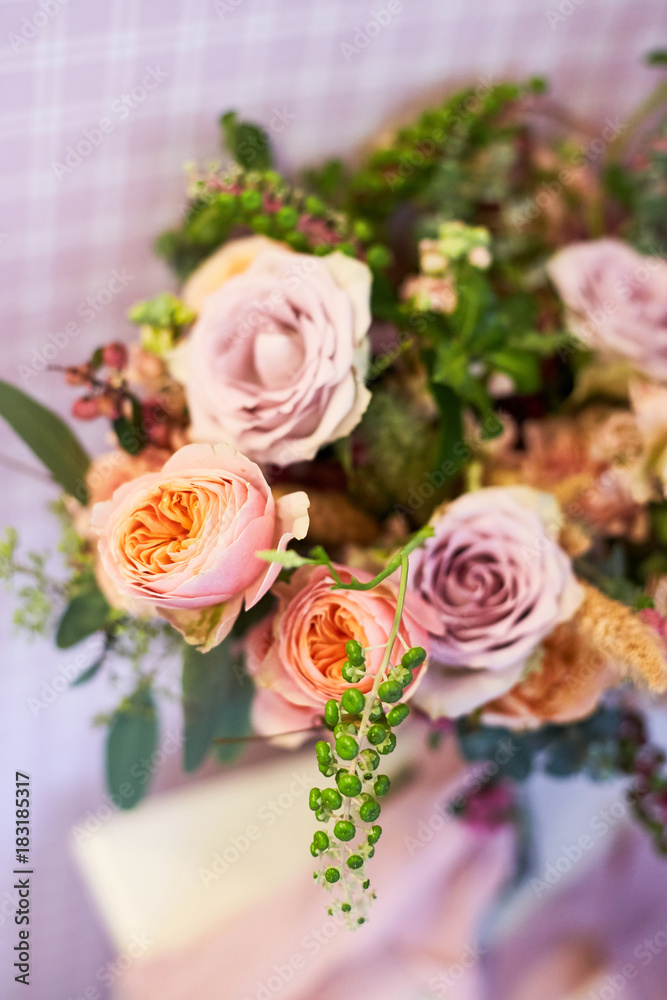 Autumn flower arrangement. Wedding flowers