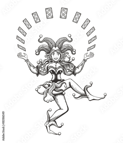 Dancing Joker Girl