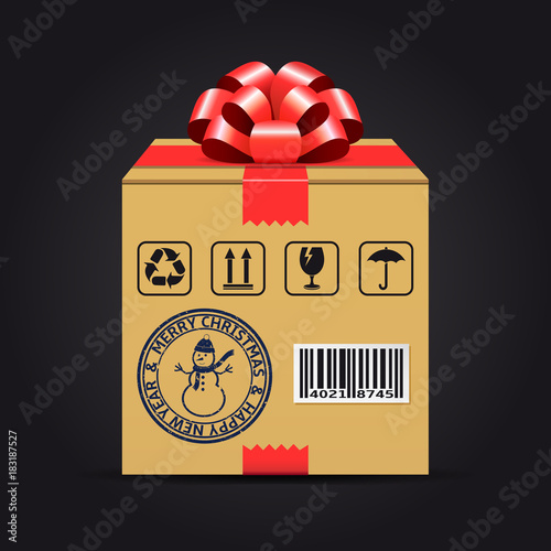 Christmas shipping gift box