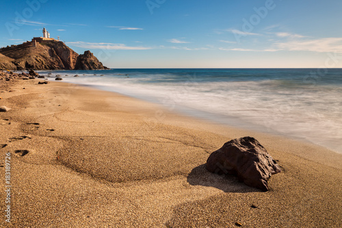 Corralete beach. Natural Park of Cabo de Gata. Spain. photo