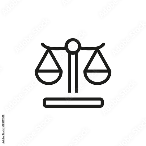 Weighting scale icon