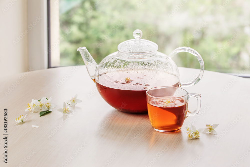 Jasmine tea on the table Jasmine tea on the table