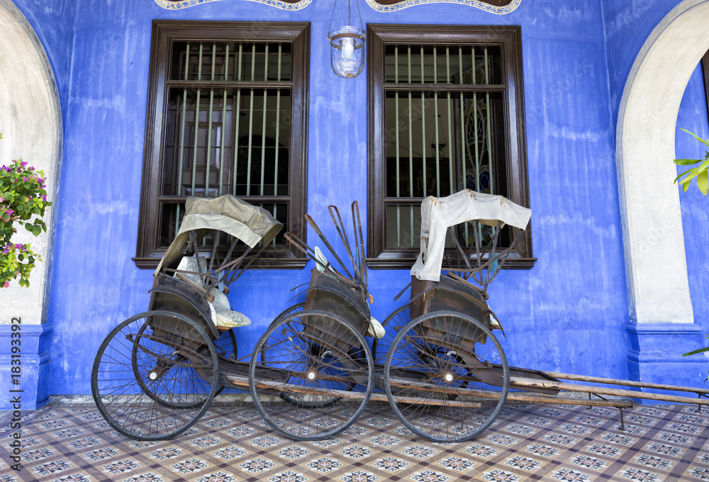 Old Rickshaws in Penang