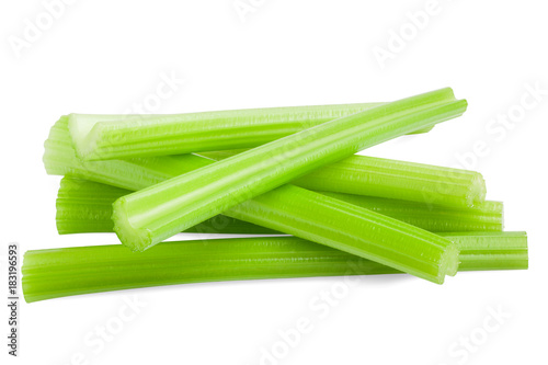 celery isolated on white background, clipping path, full depth o