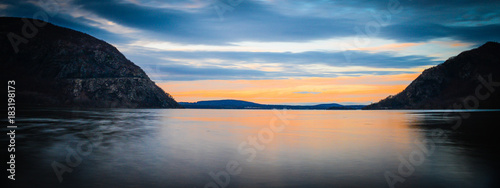 Long Exposure Sunset at Hudson River, NY