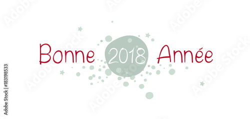 BONNE ANNÉE 2018 plat