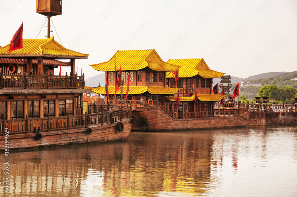 Naklejka premium three kingdoms scenic area wuxi