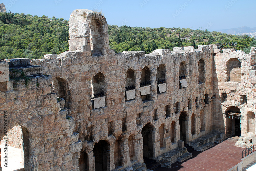 The Odeon of Herodes Atticus,  Acropolis of Athens, Greece