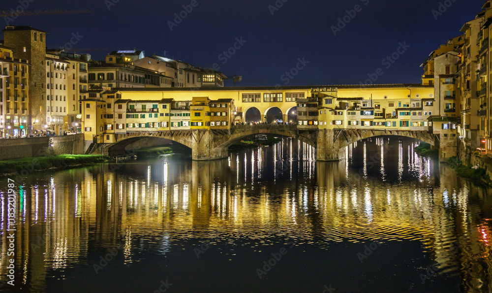 Florence. Italy. bridge. Ponte Vecchio.