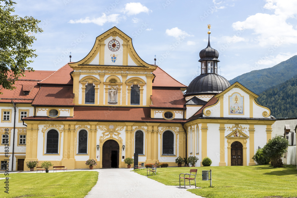 Stift Stams, a baroque Cistercian abbey in the municipality of Stams, state of Tyrol, western Austria