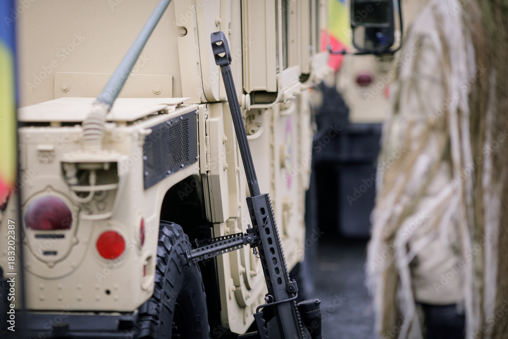 Fototapeta premium Romanian army sniper rifle