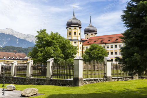 Stift Stams, a baroque Cistercian abbey in the municipality of Stams, state of Tyrol, western Austria photo