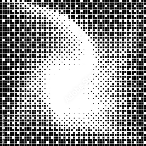 Abstract Square Halftone