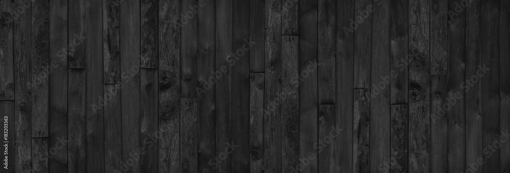 wood black table background. dark top texture blank for design