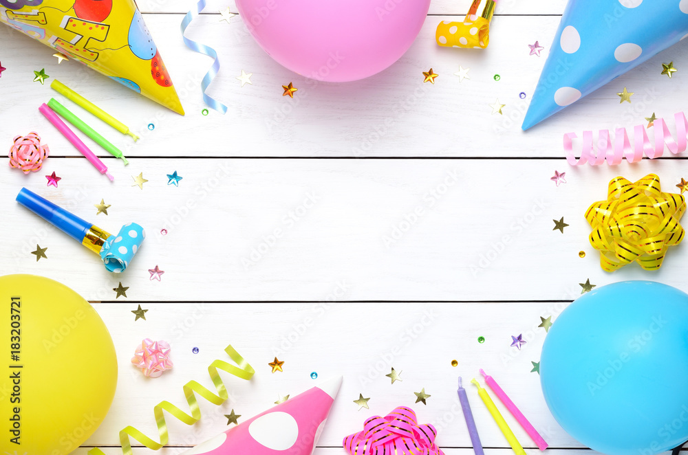 Birthday party background. Stock Photo | Adobe Stock