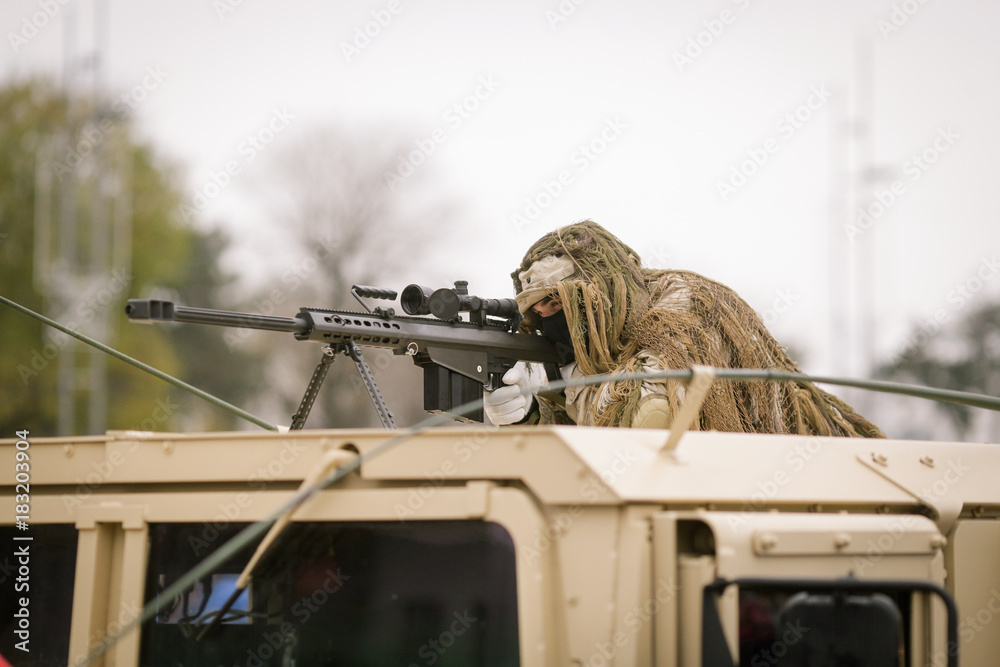Romanian army sniper Romanian army sniper