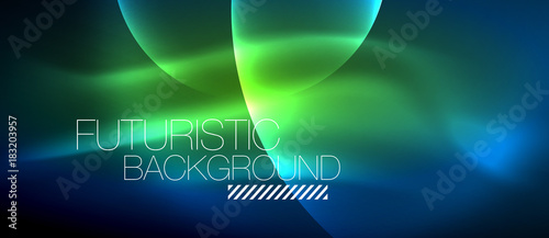 Glowing glass circles