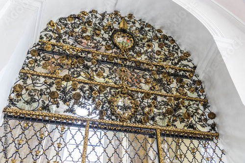 The collegiate church of Stift Stams, a baroque Cistercian abbey in the municipality of Stams, state of Tyrol, western Austria photo