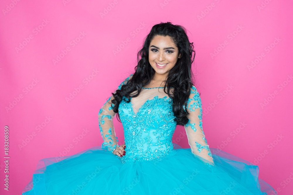 Teen In Prom Dress Stock Photo | Adobe Stock