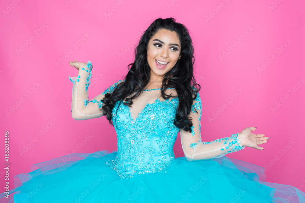 Teen In Prom Dress Stock Photo | Adobe Stock
