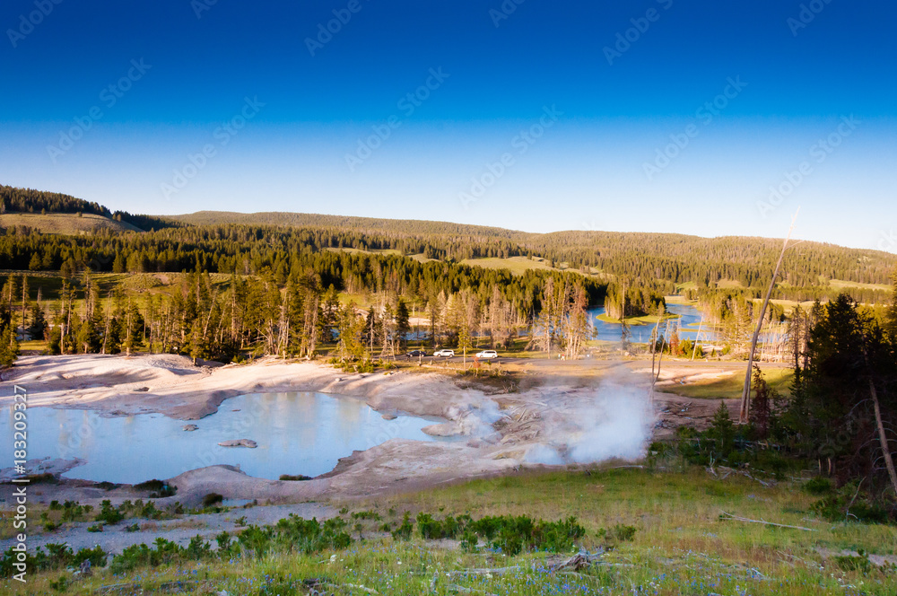 Mud vulcano in the Yellowstone national park Mud vulcano in the Yellowstone national park