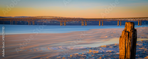 Winter in Hudsdon River, New York