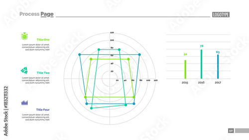 Line Diagram with Three Elements Template