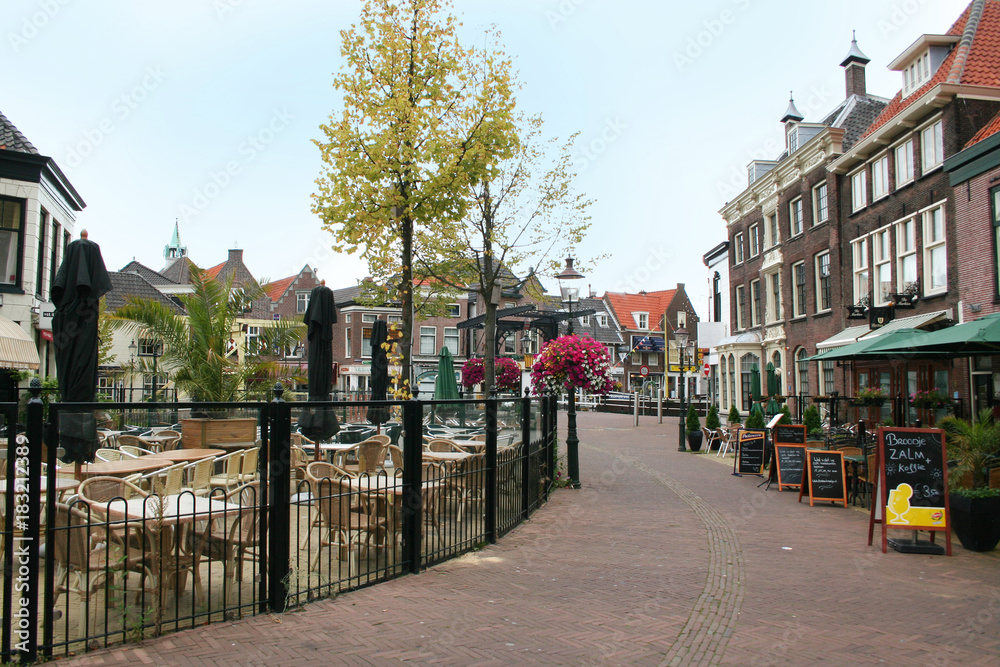 The canal Zuidvliet in the centre of Maassluis