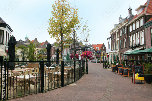 The canal Zuidvliet in the centre of Maassluis photo