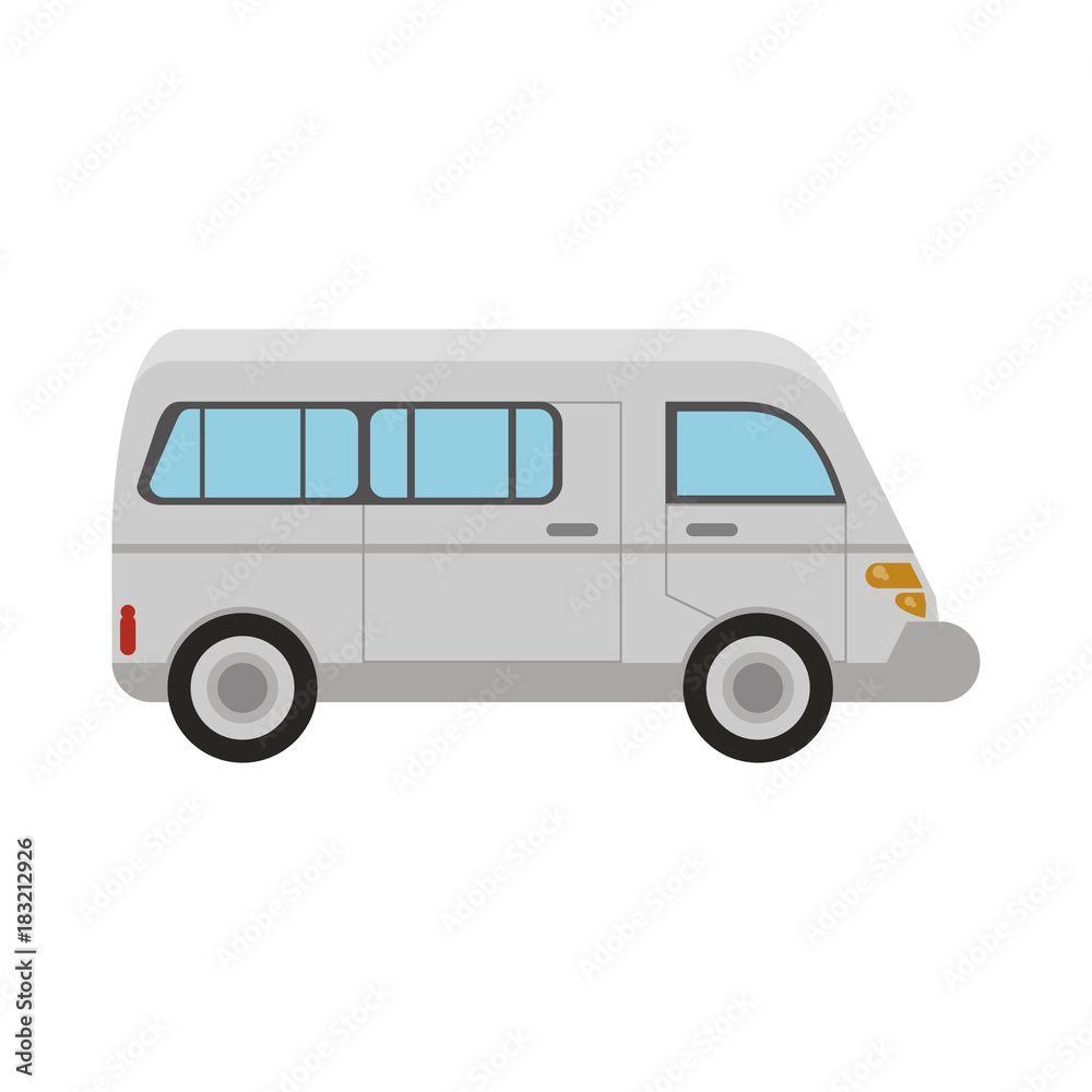 Van vehicle isolated icon vector illustration graphic design