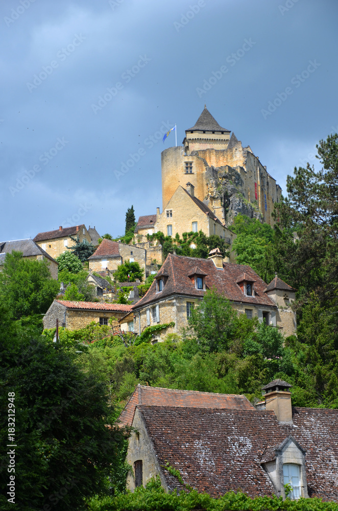 Castel of Castelnaud-la-Chapelle overlooking the Périgord region