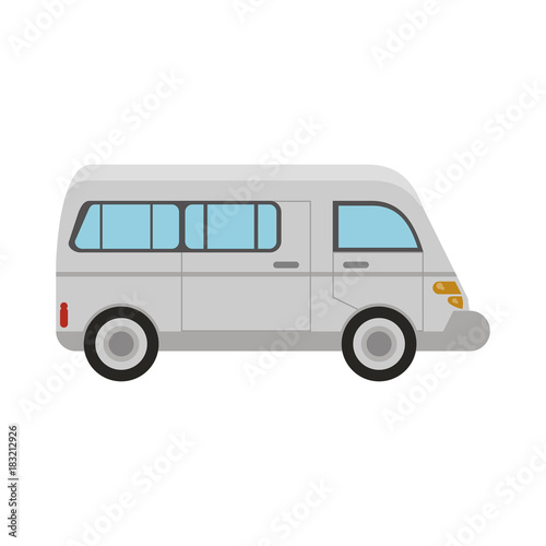 Van vehicle isolated icon vector illustration graphic design