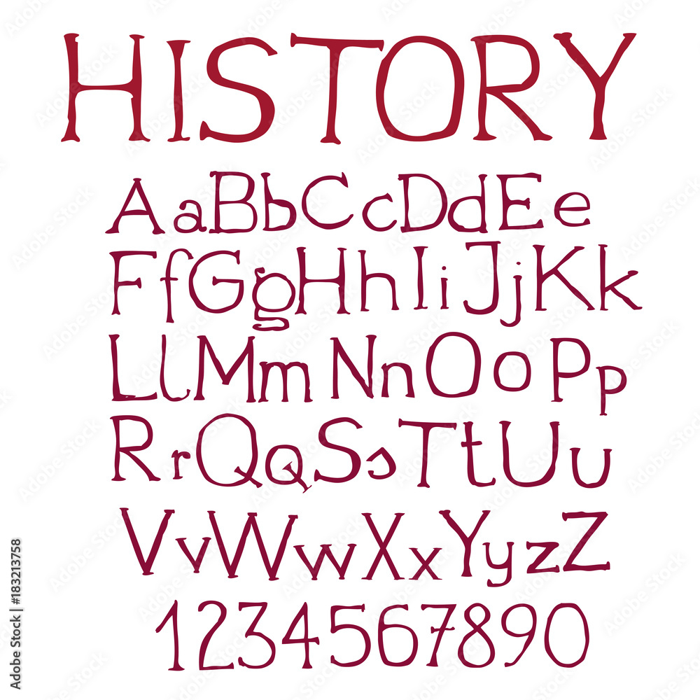 Font - czcionka ręcznie rysowana