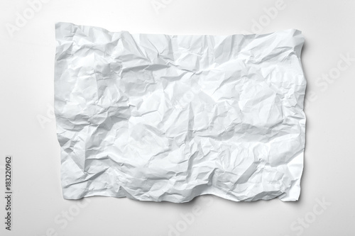 White crumpled paper © fotofabrika