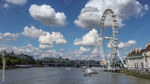 London eye. Thames view.