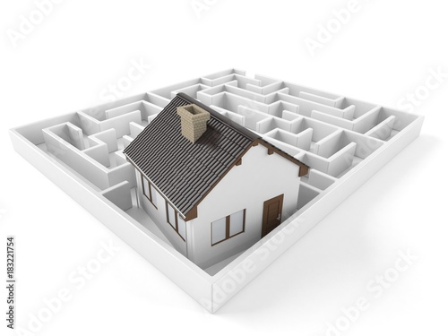 Obraz na płótnie House with maze