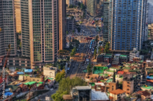 Seoul Aerial from Namsan Mountain Korea