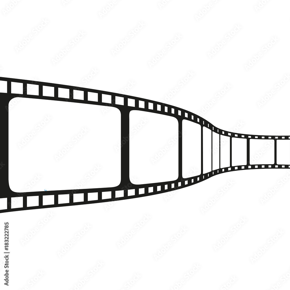 movie film reel cinematography concept. EPS10 Vector Illustration.