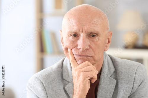 Senior man at home
