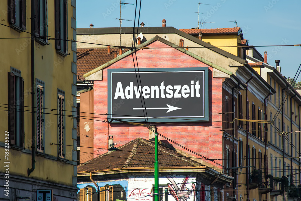 Schild 215 - Adventszeit