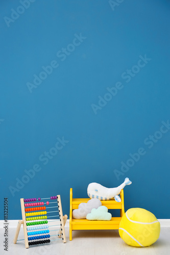 Children's room with bright...
