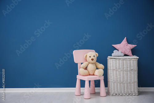 Children's room with bright...