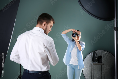 Young man posing for profes...