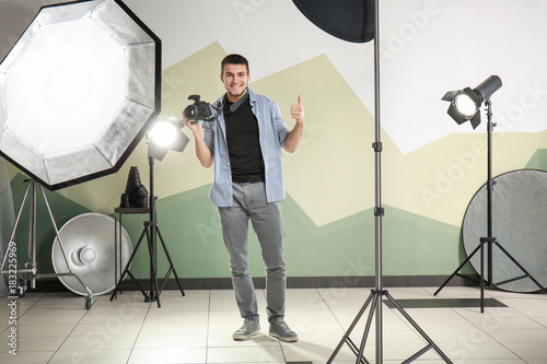 Young photographer in profe...