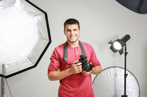 Young photographer in profe...